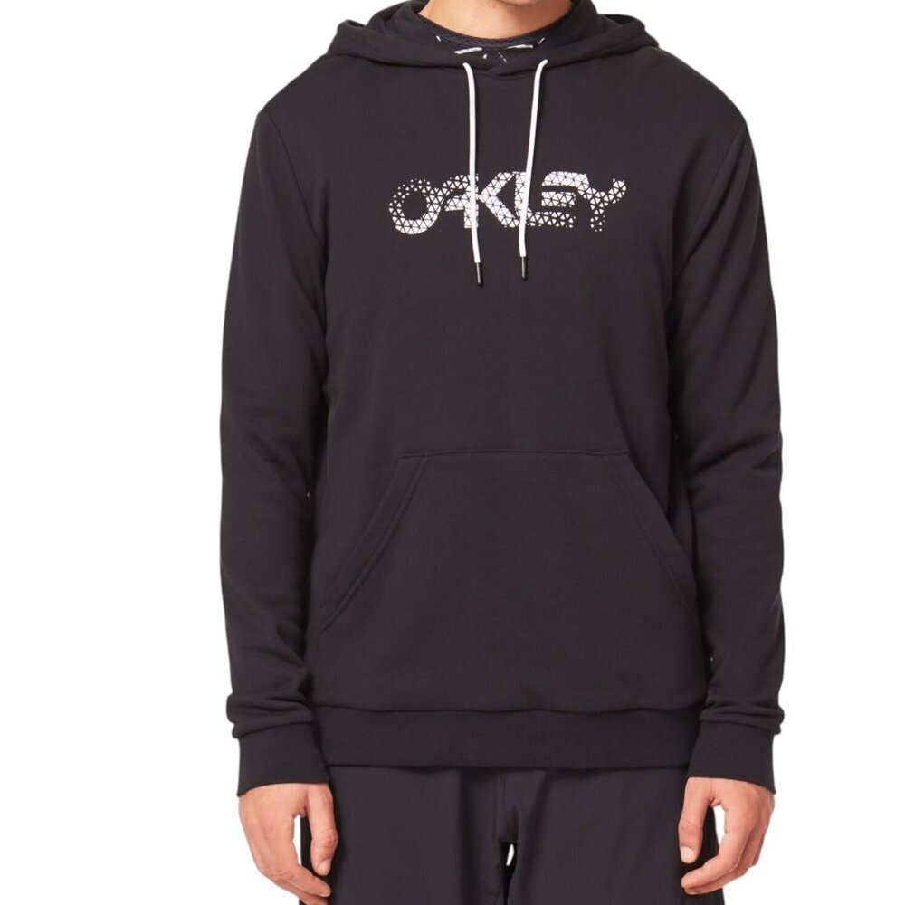 OAKLEY black logo hoodie sweatshirt regular fit medium